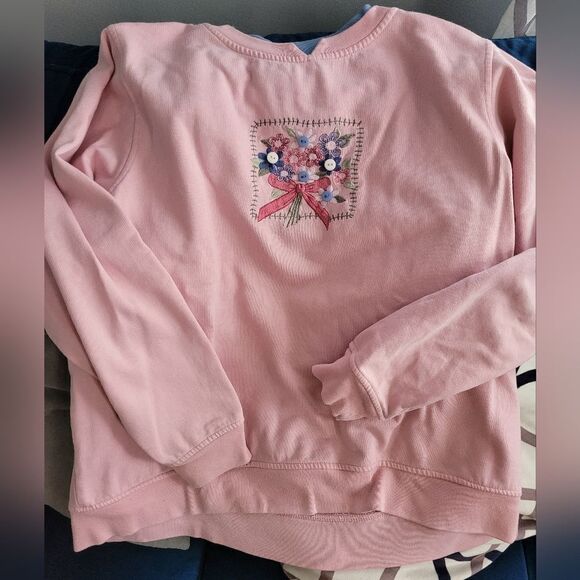 Vintage floral button sweater - Picture 12 of 16